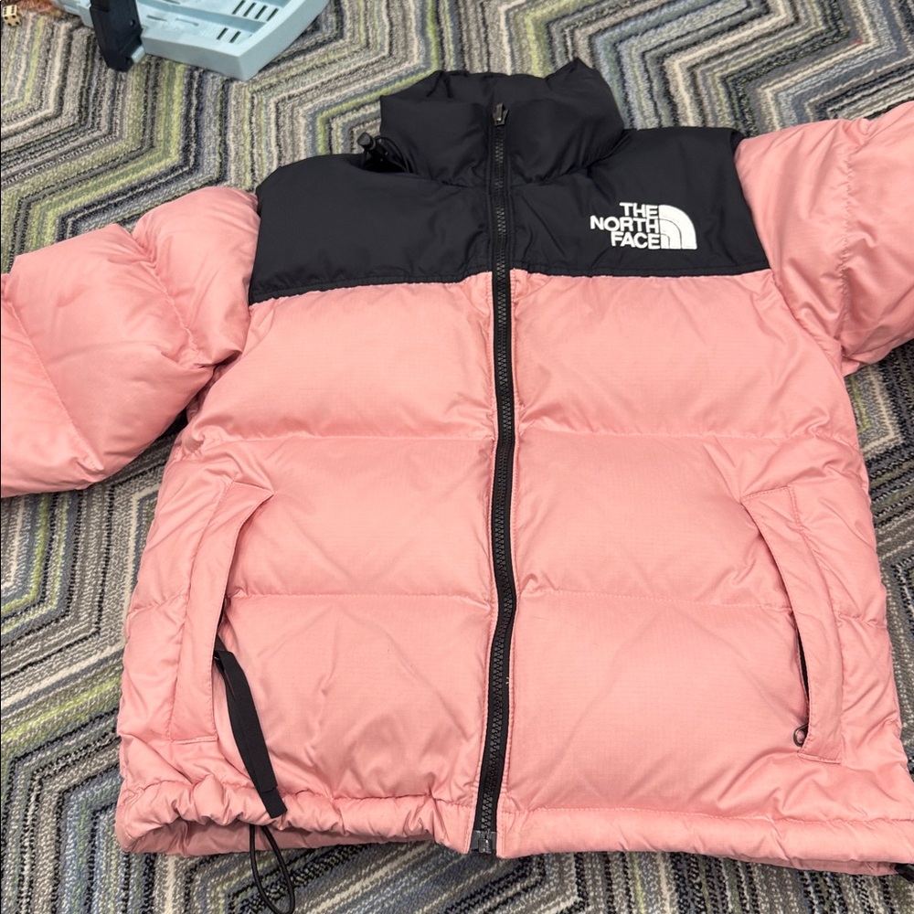 The North Face nuptse 700 Black and Pink Puffer Jacket for woman - Picture 6 of 10